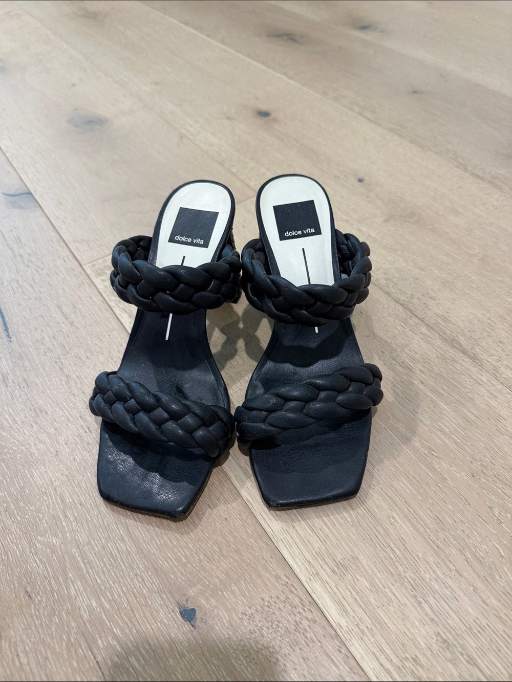 Dolce Vita Black Braided Heel